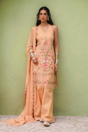 Zara Shahjahan Embroidered Lawn Suits Unstitched 3 Piece ZSJ2276 - Luxury Collection- D5B