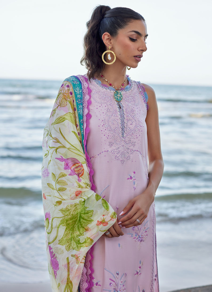 NERA by Farah Talib Embroidered Lawn Suits Unstitched 3 Piece FTA21N 05 Zwaar - Summer Collection