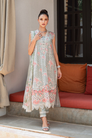 Saira Rizwan Embroidered Lawn Suits Unstitched Lawn SR24L2 D-11 Luna - Summer Collection