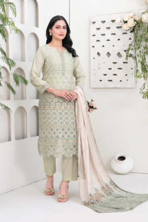 Tawakkal - Meethi Meethi Eid - Saija Schiffli Embroidered Suits - D-1234