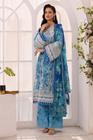 Adan Libas - Solana Embroidered Lawn Suits Unstitched 3 Piece ALSL- 04 - Lawn Collection