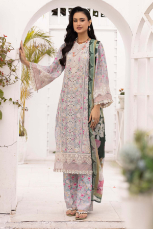 Adan Libas - Solana Embroidered Lawn Suits Unstitched 3 Piece ALSL- 08 - Lawn Collection