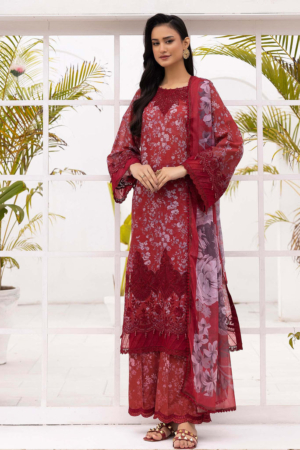 Adan Libas - Solana Embroidered Lawn Suits Unstitched 3 Piece ALSL- 07 - Lawn Collection