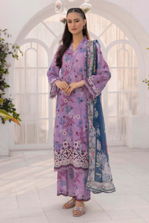 Adan Libas - Solana Embroidered Lawn Suits Unstitched 3 Piece ALSL- 09 - Lawn Collection