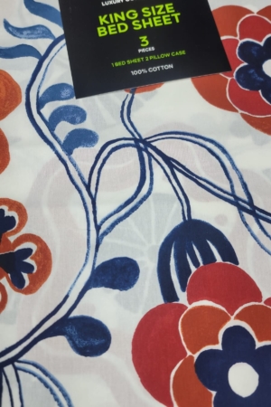 Gulahmed Luxury King Size Bedsheet (100% Pure Cotton) - GLB-16