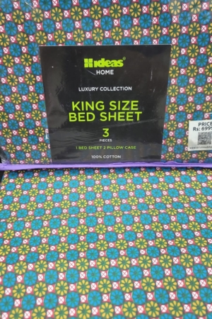 Gulahmed Luxury King Size Bedsheet (100% Pure Cotton) - GLB-21