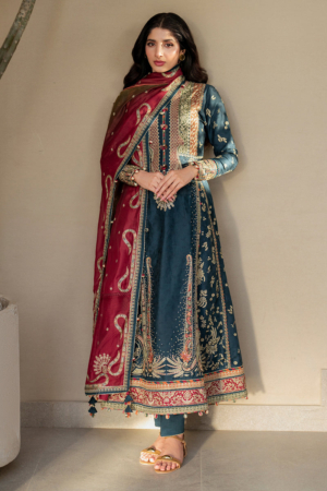 Shahkaar by Jazmin Embroidered Lawn Suits Unstitched 3 Piece JZ25SK SL25-D3 - Summer Collection