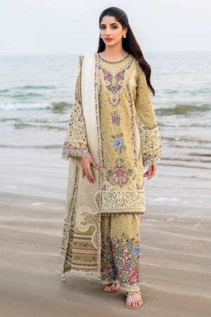 Shahkaar by Jazmin Embroidered Lawn Suits Unstitched 3 Piece JZ25SK SL25-D4 - Summer Collection