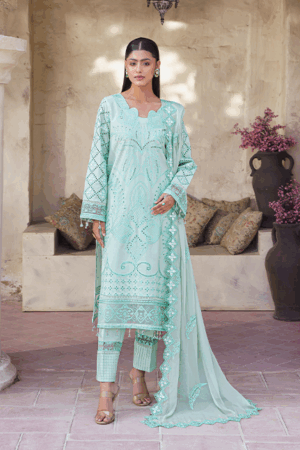 Zebtan - Zeenat Luxury Lawn Embroidered Collection - ZL-03