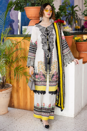 Mahnur - Afterhours Embroidered Lawn Suits Unstitched 3 Piece MN25AH D-12 ChitChat Charm - Summer Collection