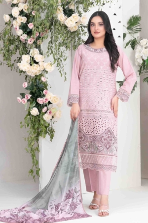 Tawakkal - Meethi Meethi Eid - Saija Schiffli Embroidered Suits - D-1239