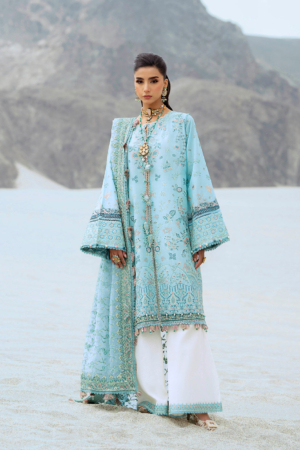 Aik Atelier - Raqs Embroidered Lawn Suits Unstitched 3 Piece AIK25RQ D-03 - Summer Collection