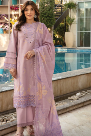 Rang Rasiya - Florence Embroidered Lawn Suit Unstitched 3 Piece RR25F D-05 Daniya - Summer Collection