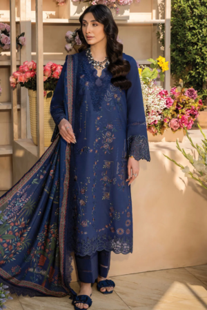 Rang Rasiya - Florence Embroidered Lawn Suit Unstitched 3 Piece RR25F D-08 Safina - Summer Collection