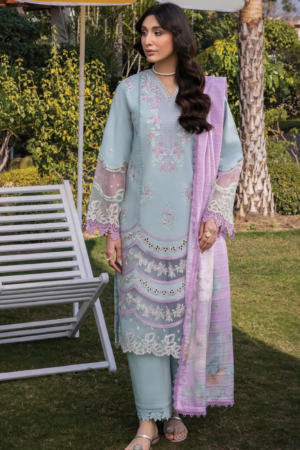 Rang Rasiya - Florence Embroidered Lawn Suit Unstitched 3 Piece RR25F D-13 Alizeh - Summer Collection