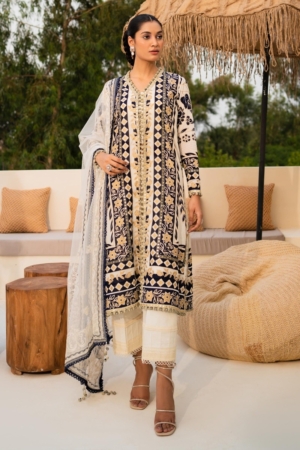 Sana Safinaz Luxury Muzlin Lawn Embroidered - M232-002B-CW