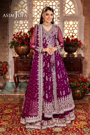 Asim Jofa Jan-e-Jahan Embroidered Chiffon Suits Unstitched 3 Piece AJ - AJJJ-01
