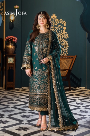 Asim Jofa Embroidered Lawn Suits Unstitched 3 Piece AJ - AJFI-30