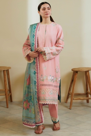 Coco by Zara Shahjahan Embroidered Jacquard Suits Unstitched 3 Piece CZS24L D-8A Zoya - Summer Collection