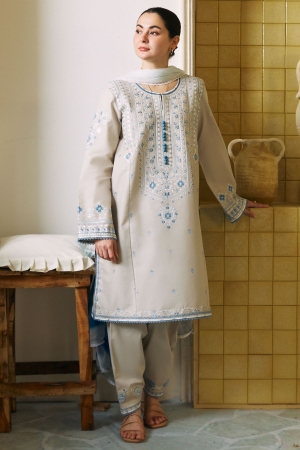 Coco by Zara Shahjahan Embroidered Lawn Suits Unstitched 3 Piece CZS24L D-2A Bano - Summer Collection
