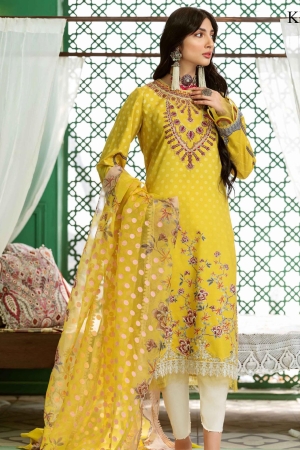 Shiza Hassan- Kinaar Khwaab Embroidered Lawn Suits Unstitched 3 Piece SH22KK KH-01 Meena - Spring / Summer Collection