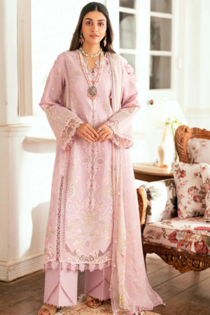 Qalamkar Embroidered Lawn Suits Unstitched 3 Piece QLM25LL SB-06 Komal - Summer Collection