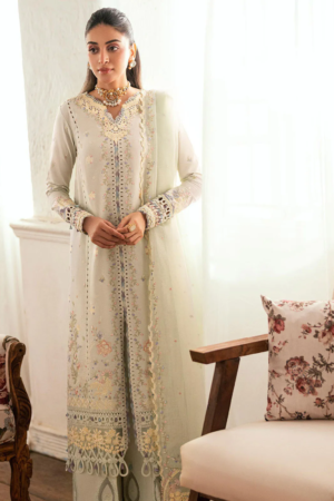 Qalamkar Embroidered Lawn Suits Unstitched 3 Piece QLM25LL SB-08 Rimsha - Summer Collection