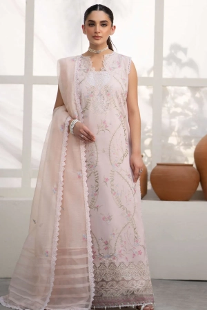 Saad Shaikh Embroidered Lawn Suit Unstitched 3 Piece SSK24E Meadow - Festive Collection