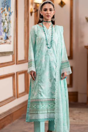 Al-Zohaib Sunshine Bloom Schiffli Embroidered Lawn Suits with Embroidered Chikankari Schiffli Dupatta Unstitched 3 Piece AZS25SB S-12- Summer Collection