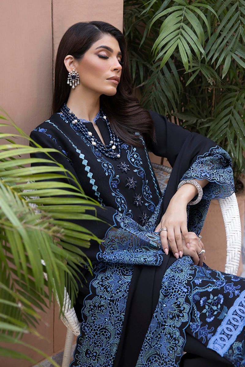 Carnation By Rang Rasiya Embroidered Organza Suit Unstitched 3 Piece RR24CE D-05 Ava - Winter Collection