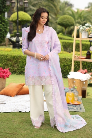 Lifestyle by Rang Rasiya Embroidered Lawn Suits Unstitched 3 Piece RR25V07SL D-08 Sharleez - Summer Collection