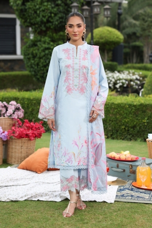 Lifestyle by Rang Rasiya Embroidered Lawn Suits Unstitched 3 Piece RR25V07SL D-07 Lara - Summer Collection
