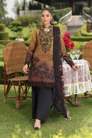 Lifestyle by Rang Rasiya Embroidered Lawn Suits Unstitched 3 Piece RR25V07SLD D-03 Hooria - Summer Collection