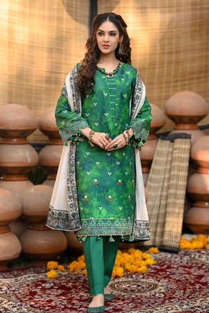Monsoon Chunri By Al Zohaib Printed Lawn Suit Unstitched 3 Piece MSH-25-01- Summer Collection