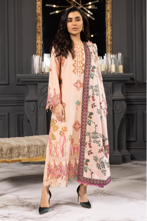 Carnation By Rang Rasiya Embroidered Khaddar Suit Unstitched 3 Piece RR24CE D-04 Zimal - Winter Collection
