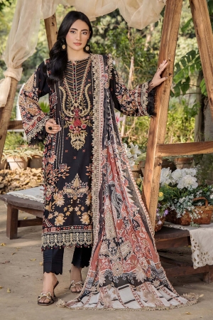 Jasmine by Adan Libas Luxury Lawn Embroidered 3PC Un-Stitched Suits - JAL25-06