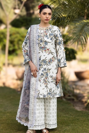 Alizeh Luxury Lawn Prints 3PC Un-Stitched Suit - AF-PL-6040 - Alaska