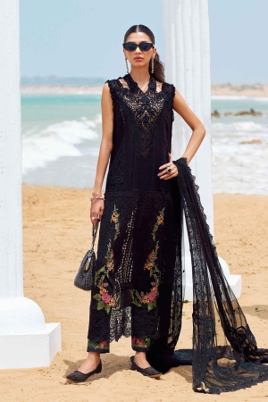 Maria B Embroidered Suits 3 Piece Unstitched Embroidered Lawn Suit | EID LAWN-25-01