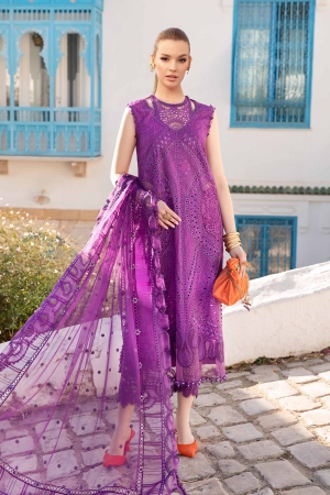 Maria B Embroidered Suits 3 Piece Unstitched Embroidered Lawn Suit | D-2402-B