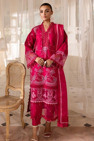 Mira by Parishay Embroidered Crepe Unstitched 3 Piece MBP-05 - Summer Collection