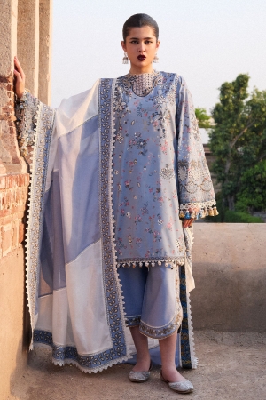 Nirmal by Hussain Rehar Embroidered Lawn Suits Unstitched 3 Piece HRR25NL Fira - Summer Collection