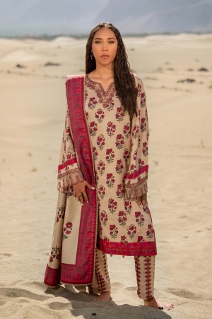 M Basics by Maria B Printed Linen Suits Unstitched 3 Piece MB24MB D-02 A - Winter Collection