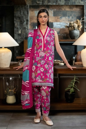 M Basics by Maria B Printed Khaddar Suits Unstitched 3 Piece MB24MB D-04 A - Winter Collection