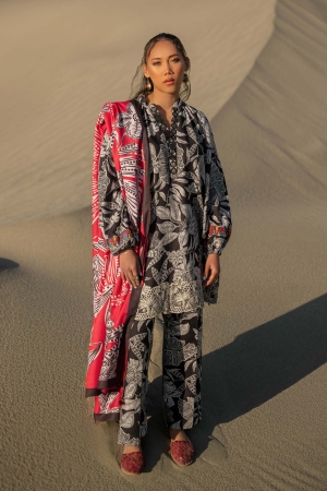 M Basics by Maria B Printed Khaddar Suits Unstitched 3 Piece MB24MB D-09 B - Winter Collection