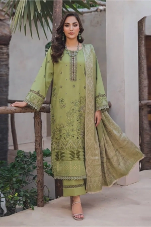 Mahrosh by Celts Embroidered Dhanak Suit Unstitched 3 Piece MBC25 -04 – Winter Collection