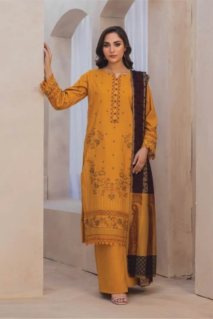Mahrosh by Panache Embroidered Dhanak Suit Unstitched 3 Piece MBC25 -05 – Winter Collection