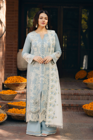Manara Embroidered Karandi Suit Unstitched 3 Piece MNA24LW LW-04 Wasli - Winter Collection