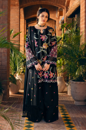 Manara Embroidered Karandi Suit Unstitched 3 Piece MNA24LW LW-01 Kantha - Winter Collection