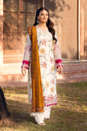 Manara Embroidered Khaddar Suit Unstitched 3 Piece MNA24LW LW-03 Phulkari - Winter Collection
