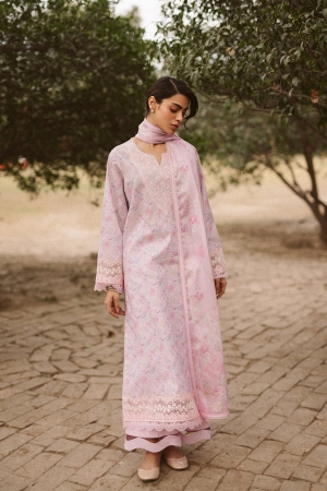 Ayzel by Afrozeh Embroidered Lawn Suits Unstitched 3 Piece D-06 Selis - Core Collection